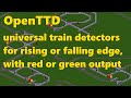 OTTD Universal Train Detectors For Rising Or Falling Edge With Red Or Green Output