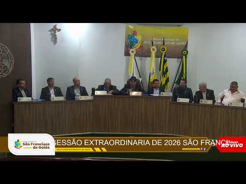 25ª SESSÃO EXTRAORDINÁRIA DE 2026 - SÃO FRANCISCO DE GOIÁS