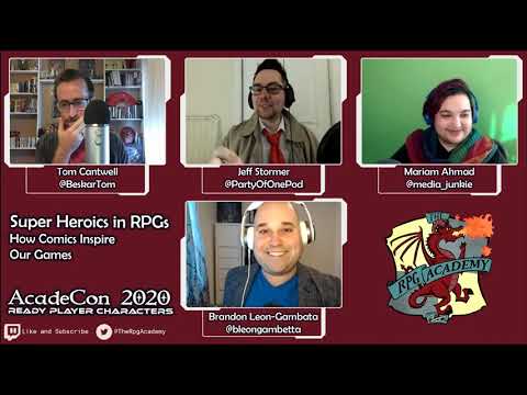 Super Heroísmo em RPGs - Painel AcadeCon 2020
