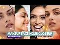 Glamorous Beauty Bollywood Actress Deepika Padukone Face Makeup Closeup