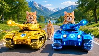 Download lagu 🔴Mama Cat Trims Fur on the Farm and Makes Tiger Hat For Kittens At Home🐾🎩🐯 mp3