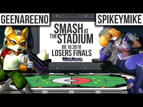 Geenareeno (Fox) vs. SpikeyMike (Sheik) - Losers Finals - Smash at The Stadium 09.10.2018