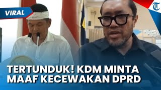 TERTUNDUK! DEDI MULYADI Minta Maaf Kecewakan DPRD Usai PDIP Walk Out