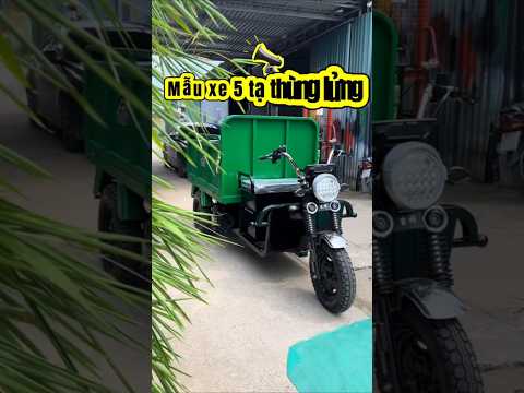 Xe 3 bánh Smart M500 chở hàng 500kg, thùng lửng