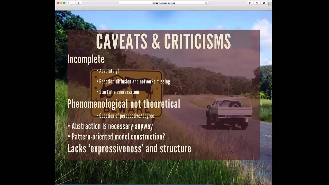 UNIGIS u_lecture series: Spatial Simulation: Exploring Pattern and Process