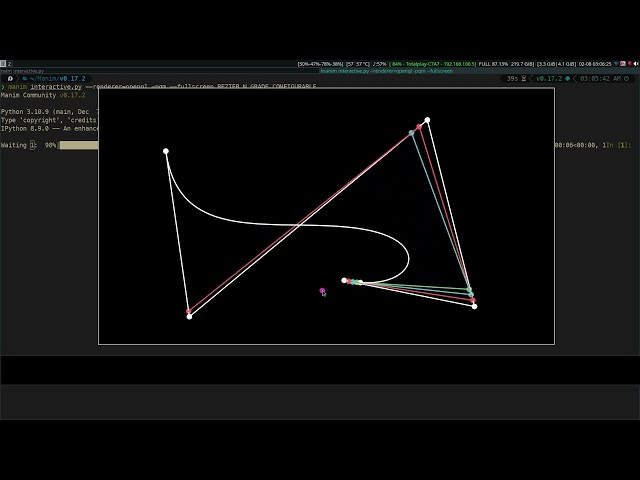 My manim animations source code for sale