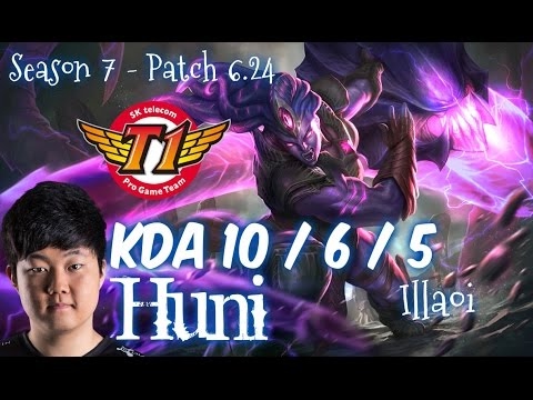 SKT T1 Huni ILLAOI vs CAMILLE Top - Patch 6.24 KR Ranked