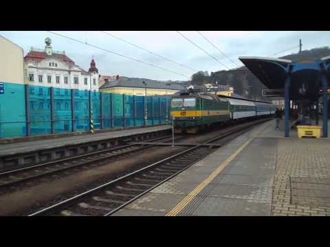 Odjezd vlaku Os 6818 (ČD 163.091) - Ústí nad Labem hl.n., 11. 4. 2013