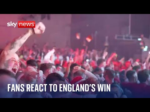 Euphoric fans react to England's dramatic last-minute Euros win