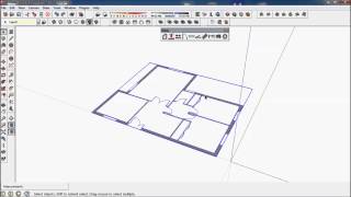 DIBAC FOR SKETCHUP. TUTORIAL 006. MAKE GROUP  THEN 2D TO 3D
