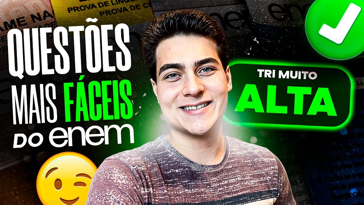 QUESTÕES MAIS FÁCEIS do 1º DIA do Enem - Humanas e Linguagens (TRI muito valorizada)
