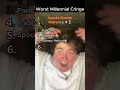 Ranking Worst Millennial Cringe Funny Ranking Cringe Memes Best
