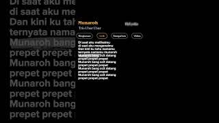 Download lagu Lirik Lagu Munaroh-Trio Ubur Ubur 🎶#lyrics #munaroh #shorts mp3