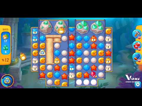 Fishdom. 9013 level no boosters and diamonds. 18 moves