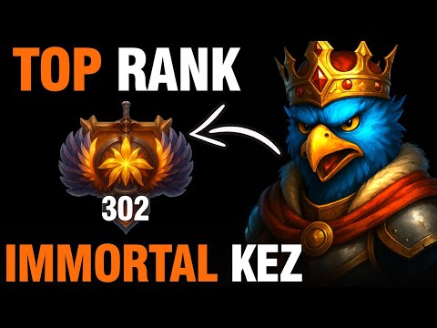 TOP 1 KEZ in Dota 2 Patch 7.39d - 302 Immortal MMR Gameplay! INSANE Mid Build!