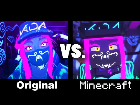 EPIC Battle: K/DA POPSTARS vs. MINECRAFT