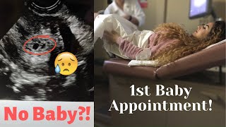 FIRST BABY APPOINTMENT!! | NO BABY FOUND IN GESTATIONAL SAC...