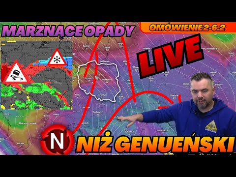 Arktyczne mrozy... Niż z południa. Znów marznące opady i oblodzenia? Omówienie