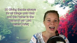 Ephesians 5:18-20 KJV - Joy - Scripture Songs