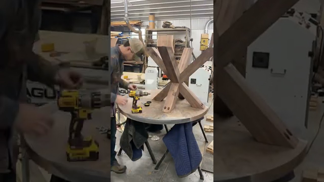 Mira como se arma una mesa de comedor #carpinteria #muebles #carpinteros #design #madera #silla