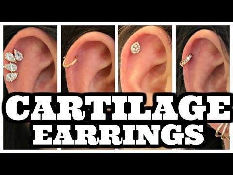 Cartilage Earrings - Different Styles of Hoops & Studs for Cartilage