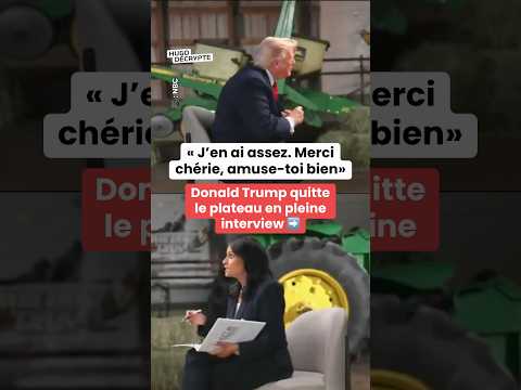 Donald Trump quitte le plateau en pleine interview pour NBC ➡️