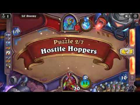 Hearthstone The Boomsday Project Lethal Lil’ Stormy Puzzle Solution 2/7 Hostile Hoppers