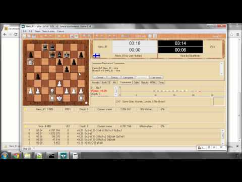 Programming A Chess Engine in C Part 71 - Vice vs Nero 6.1 - The first ever game!!