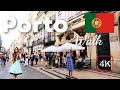 PORTO,  Portugal Walking Tour 4K 🇵🇹 City Centre Walk