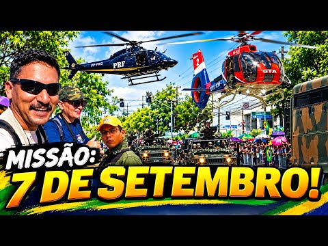 DESFILE DE 7 DE SETEMBRO NO RECIFE COM AERONAVES DO GTA, PRF E FAB E MUITO MAIS.