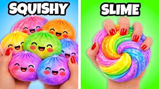 I Turned 100 Squishies Into Slime!