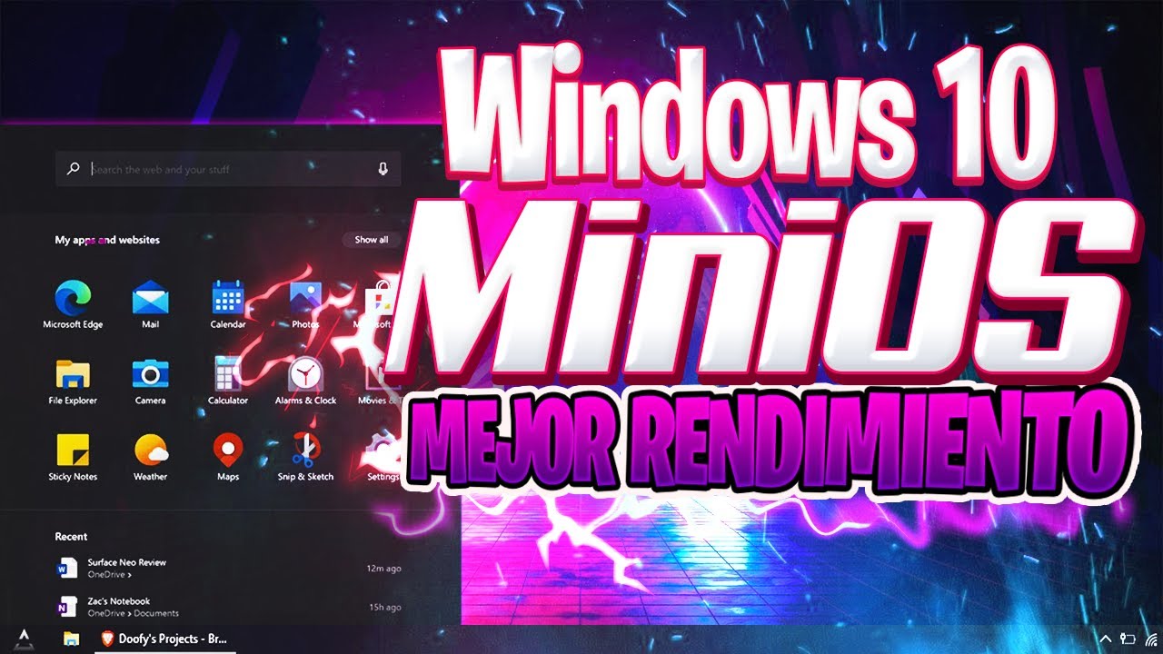 Nuevo Windows 10 MiniOS 2020 / PRO v2020.06 / El Mejor Rendimiento⚡