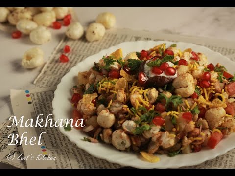 Makhana Bhel | Fox Nut Bhel | Healthy Fox Nut chaat Recipe | Zeel's Kitchen