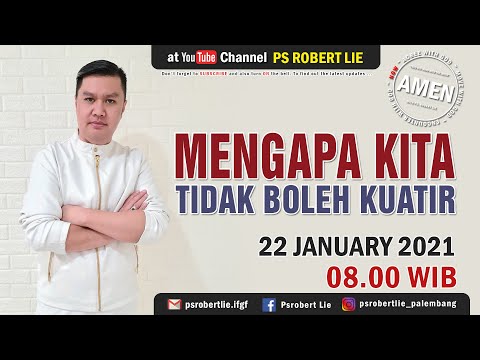 AMEN | Ps Robert Lie | Mengapa Kita Tidak Boleh Kuatir