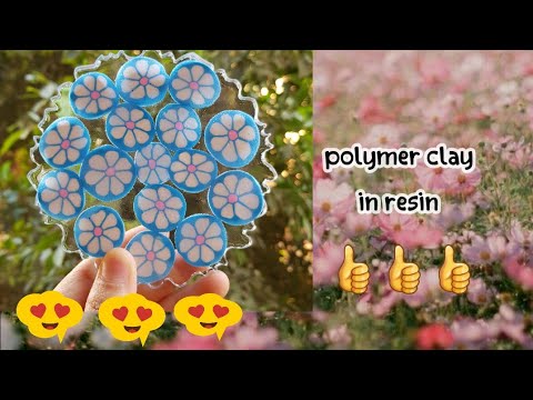 polymer clay in resin coster