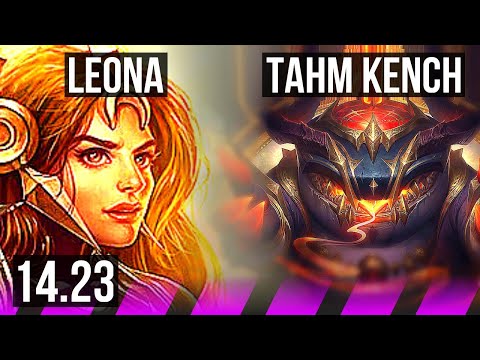 LEONA & Jhin vs TAHM KENCH & Caitlyn (SUP) | KR Master | 14.23