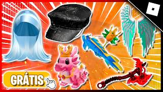 FINALMENTE! COMO PEGAR 14 ITENS GRÁTIS NO ROBLOX