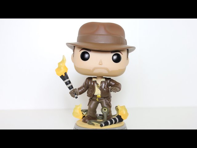 Vídeo relacionado con Funko Pop! Movies: Indiana Jones: Raiders of The Lost Ark - Indiana Jones with Snakes 2023 Fall Convention Edición Limitada con un protector de ático de Byron