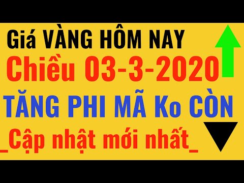 Giá VÀNG Hôm Nay -Chiều 03/3/2020 Tăng Phi Mã đã không còn Vàng Phú Quý SJC 9999 24k, PNJ, DOJI 18k