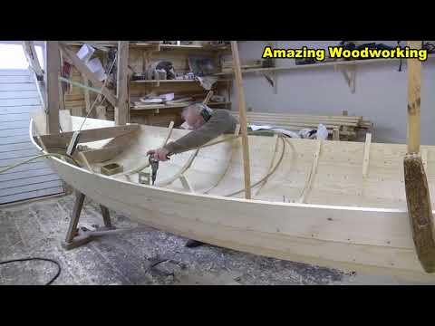 #Amazing Techniques Smart Carpenters Extremely High Skills Building Wooden Boat Easy Woodworking
