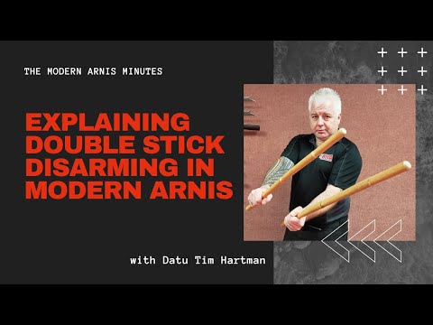 Explaining Double Stick Disarming in Modern Arnis.