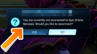 Fix Rocket League Error-Not Connected to Epic Online Services in windo