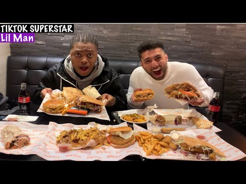 MUKBANG with TIKTOK SUPERSTAR, LIL MAN | German Doner Kebab *ENTIRE MENU*