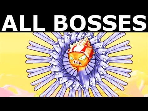 Octogeddon - All Sawshark Weapon Upgrades - All Boss Battles Gameplay (No Commentary)