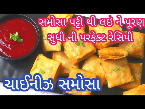ફરસાણ ની દુકાન જેવા ચાઈનીઝ સમોસા અને સમોસા પટ્ટી ઘરે બનાવતા શીખો|chinese samosa recipe|patti samosa
