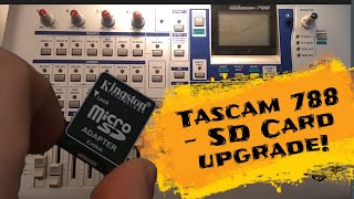 Video thumbnail for Tascam 788 - SD Card upgrade! by Rock Sound Repair