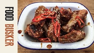 Soy & Honey Baked Chicken Wings | Food Busker by Food Busker