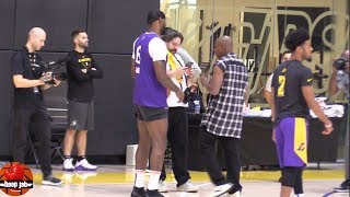 Dave Chapelle Playing Basketball With LeBron James at Lakers Practice.