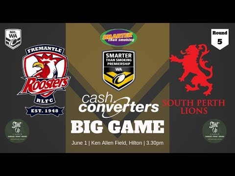 Smarter Than Smoking Premiership 2019 Round 5 - Fremantle v South Perth