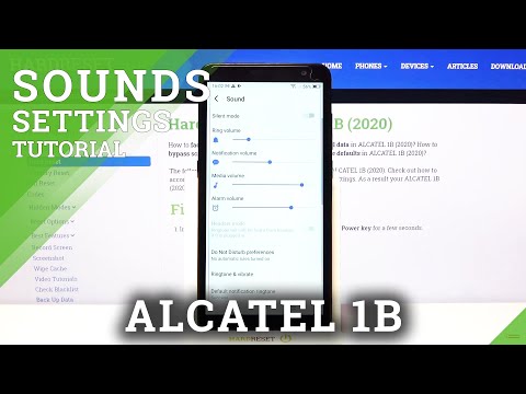 How to Find Sound Settings in ALCATEL 1B 2020 – Open Sound Settings